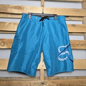 Fox Men's Blue Swim Shorts Size:M/L